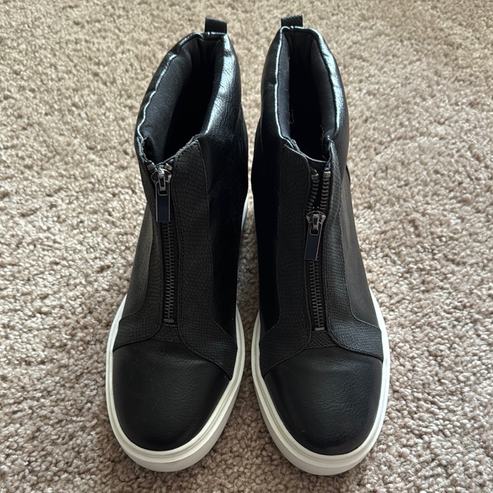 Mix No. 6 Black and White Slip-On Sneakers